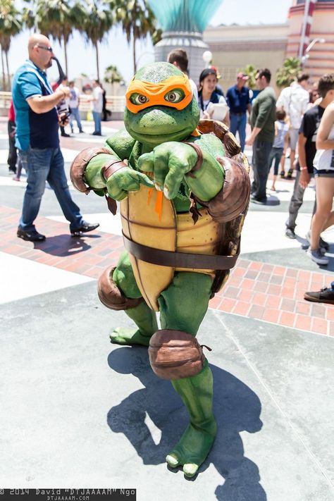 Mickey Tmnt, Tmnt Cosplay, Teenage Mutant Ninja Turtles Costume, Ninja Turtles Costume, Turtle Costume, Ninja Turtle Costume, Holidays Decorations, Awesome Costumes, Michael Angelo