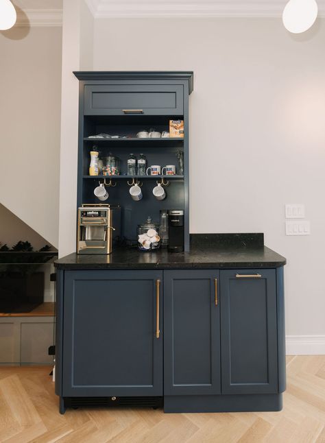 A caffeination station the whole team can enjoy. ☕️ We crafted a custom coffee station for this high-end real estate office in Astoria. Tucked underneath, a fridge with a custom panel plays hide-and-seek with their clients. 🤫 Up top, a bespoke hutch and sleek black stone countertop bring the luxury to reflect their listings. ✨ Stone Countertop, Real Estate Office, Coffee Station, Stone Countertops, Custom Coffee, Black Stone, Hutch, Countertops, Bespoke