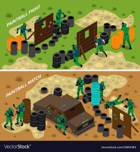 Paintball Field Ideas, Paintball Field, Battle Ground, Laser Tag, Vector Free Download, Paintball, Container House, Graphic Resources, Banners