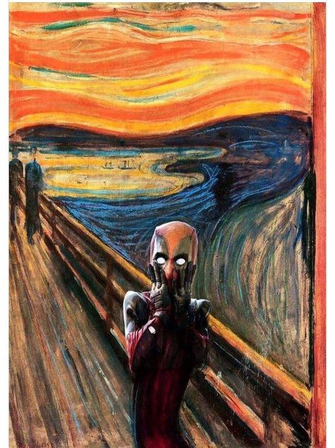 Deadpool Images, Arte Heavy Metal, Deadpool Art, Deadpool Wallpaper, Dead Pool, The Scream, Marvel Wallpaper, Marvel Vs, Marvel Memes