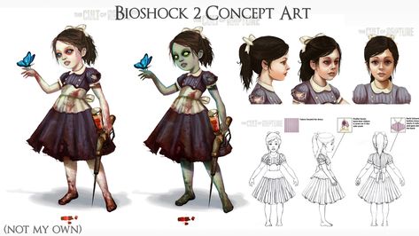 "Little Sister - Bioshock 2" by Shannon Paisley Symonds Bioshock Collection, Bioshock Game, Bioshock Art, Bioshock 2, Baby Cosplay, Sisters Art, Video Game Design, Low Poly Models, Marvelous Designer