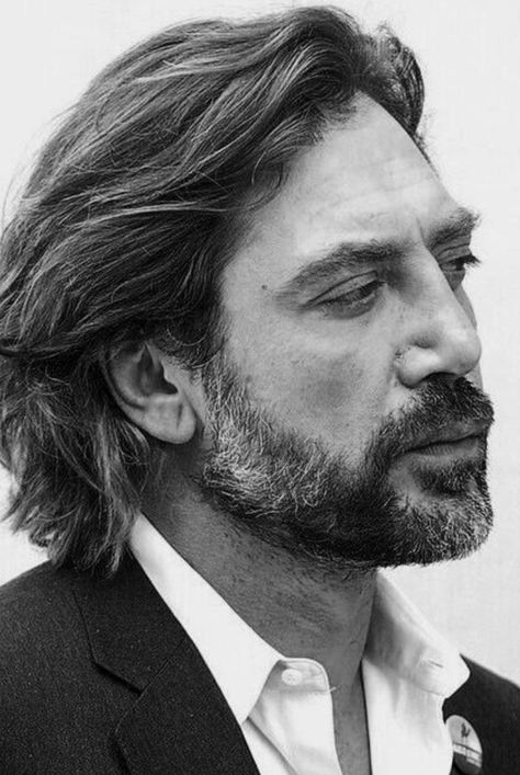 Javier Bardem 얼굴 드로잉, Javier Bardem, Jim Carrey, Actrices Hollywood, Black And White Portraits, 인물 사진, Famous Faces, White Photo, Beard Styles