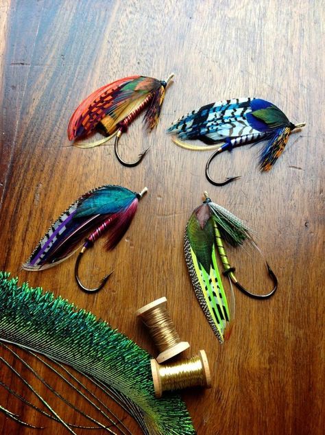 Stuart Hardy hand-tied fishing flies – "The Dukes" Fly Fishing Art, Parrot Feather, Steelhead Flies, Fishing Stuff, Bass Fishing Tips, Atlantic Salmon, Fly Fishing Gear, Fly Patterns, Salmon Flies