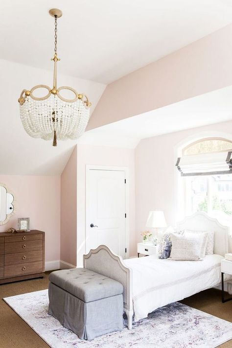 The 8 Best Pink Paint Colors to Upgrade Any Space. Benjamin Moore - Melted Ice Cream Bedroom Paint Colors Pink, Paint Colors Pink, Dorm Room Color Schemes, Light Pink Paint, Dorm Room Colors, Pink Bedroom Design, Murs Roses, Pink Paint Colors, Girl Bedrooms