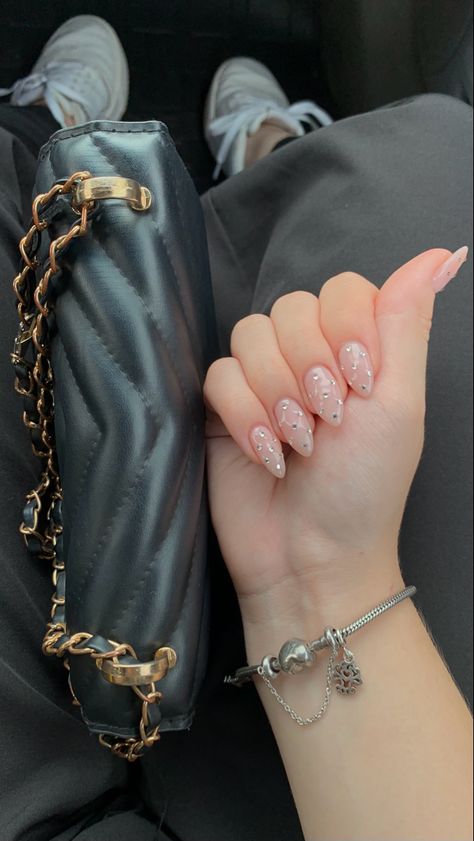 Cute Short Nails, Tapered Square Nails, Cute Simple Nails, Glamour Nails, Simple Gel Nails, Bling Acrylic Nails, Summer Acrylic Nails, Glam Nails, Luxury Nails