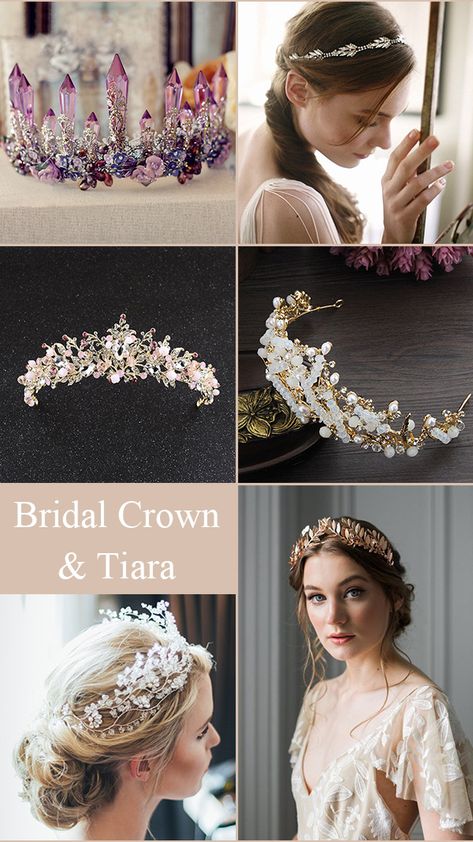 free.” Crown And Tiara, Wedding Hair Crown, Bridal Hair Styles, Rose Gold Princess, Wedding Tiara Hairstyles, Wedding Renewal, Wedding Readings, Hair Crown, Tiara Hairstyles