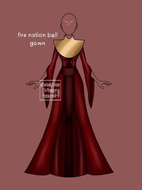 Fire Nation Dress, Avatar The Last Airbender Clothes Design, Fire Bending Outfit, Avatar Fire Nation Clothes, Fire Nation Outfits, Atla Shifting, Atla Fashion, Fire Nation Clothes, Atla Clothes