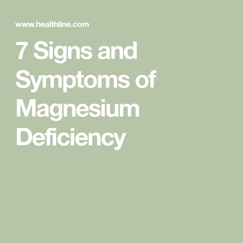 7 Signs and Symptoms of Magnesium Deficiency Low Magnesium Symptoms, Symptoms Of Magnesium Deficiency, Signs Of Magnesium Deficiency, Magnesium Deficiency Symptoms, Magnesium Bisglycinate, Types Of Magnesium, Deficiency Symptoms, Low Magnesium, Gastrointestinal Disease