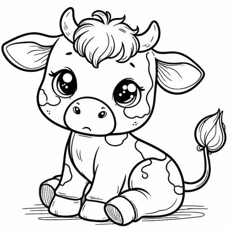 A black and white drawing of a cow with a leaf in the middle | Premium AI-generated vector Printable Cow Pictures, Cute Cow Drawing Cartoons, Cow Print Drawing, Cow Outline Tattoo, Baby Cow Drawing, Cute Cow Drawings, Cute Cartoon Black And White, Cows Drawing, Drawing Of A Cow