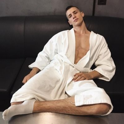 Augusta Alexander Augusta Alexander, Men In Socks, Bathrobe Men, V Magazine, The Genius, Perfect Boy, White Sock, Alexander, Normcore