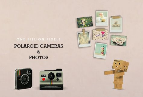 One Billion Pixels: Polaroid Cameras & Photos Wall Decor & Clutter • Sims 4 Downloads [X] Downloaded Photos Wall Decor, Polaroid Cameras, Sims 4 Bedroom, Sims 4 Clutter, Photos Wall, Photo Wall Decor, Sims 4 Gameplay, Sims 4 Teen, Sims 4 Mm