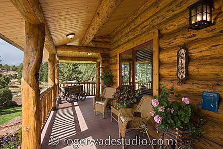 Log Home Front Porch, Log Cabin Porch Ideas, Log Cabin Front Porch, Cabin Front Porch, Log Cabin Porch, Cabin Porches, Home Front Porch, Cabin Porch, Timber Frame Home