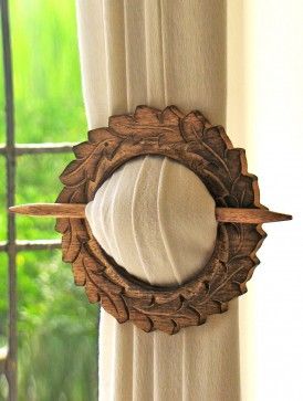 curtain holder Wooden Curtain Holder, Curtains Holder, Wooden Curtain, Curtain Holder, 3d Cnc, Curtain Ties, Curtain Tie Backs, Custom Curtains, Cool Stuff