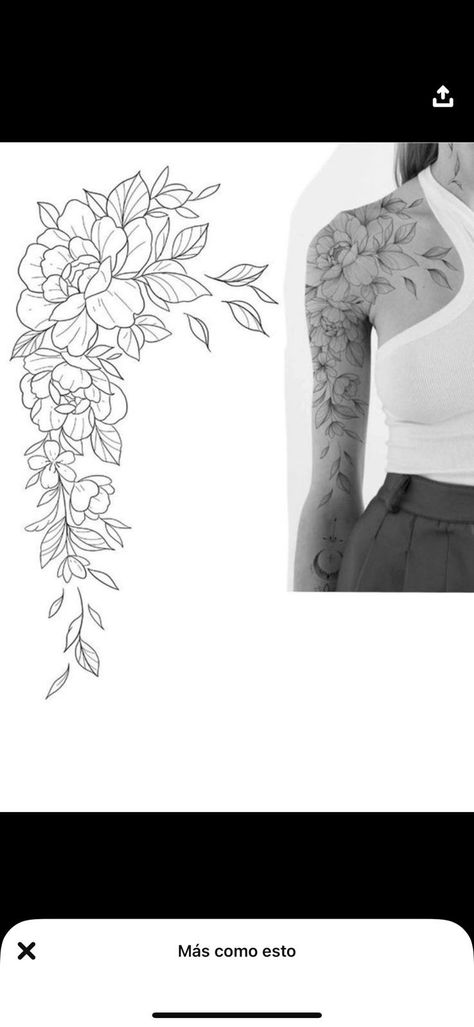 Floral Tattoo On Arm, Tattoo Ideas Vines, Floral Tattoo Sketch, Women Sleeve Tattoo Ideas, Women Sleeve Tattoo, Dna Tattoo, Tattoo On Arm, Sleeve Tattoo Ideas, Remembrance Tattoos