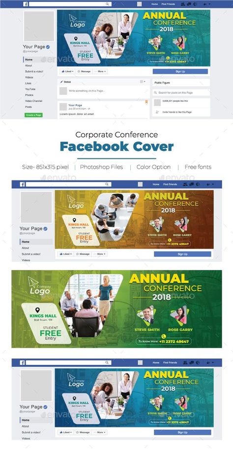 Corporate Conference Facebook Cover #Conference, #Corporate, #Cover, #Facebook Facebook Cover Page Design Ideas, Facebook Cover Page Design, Cover Facebook Design, Facebook Page Design, Creative Banner Design, Fb Header, Pixel Photoshop, Creative Facebook Cover, Poster Design Kids