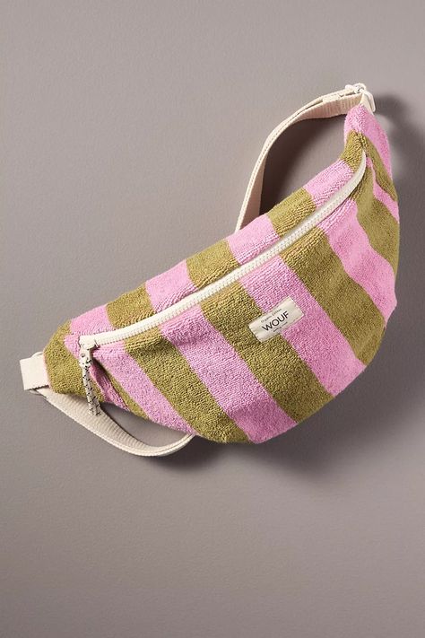 WOUF XL Terry Waistbag | Anthropologie Terry Cloth Bag, Anthropologie Bags, Cloth Bag, To Be Loved, Party Shop, Terry Cloth, Waist Bag, Crossbody Purse, Cloth Bags