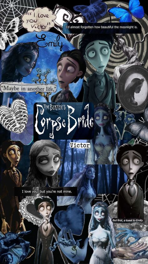 Corpse Bride Quotes, Cute Background Pictures, Corpse Bride Art, The Corpse Bride, Emily Corpse Bride, Tim Burton Corpse Bride, Nightmare Before Christmas Wallpaper, Halloween Wallpaper Backgrounds, Halloween Wallpaper Cute