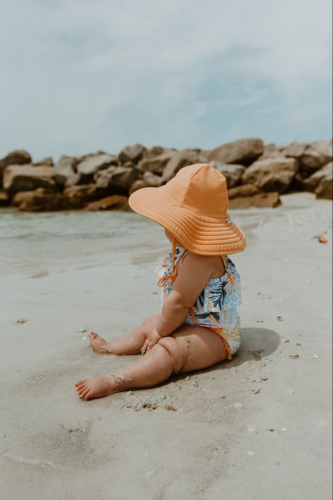 Beach Baby Beach Baby Photoshoot, Creative Shoots, Photoshoot Idea, Beach Baby, Baby Photoshoot, Floppy Hat, Family Photos, Quick Saves