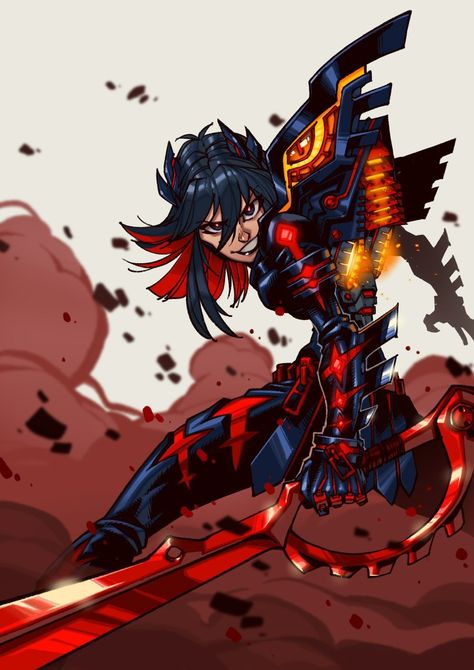 Ryuko Fanart, Ryuko Matoi Fanart, Ryoko Matoi, Ryuko Matoi, Kill La Kill, Draw Drawing, Design Art, Anime Art, Fan Art