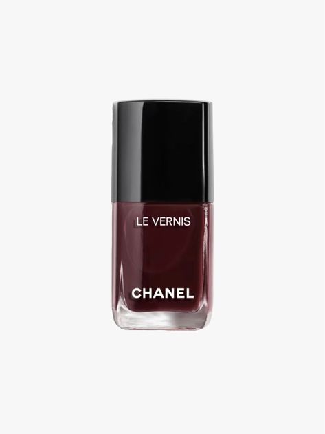 Black Cherry Is Fall's Prettiest Polish Trend Cherry Nail Polish, Black Cherry Chutney Nails, Black Cherry Nail Polish, Black Cherry Nails, Chanel Vamp Nail Polish, Chanel Dark Nail Polish, Cherry Nails, Shades Of Burgundy, Essie Nail