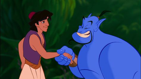 Aladdin Genie From Aladdin, Disney Parody, Disney Quizzes, Aladdin 1992, Parody Videos, Genie Aladdin, Disney Crossover, Animation Disney, Disney Crossovers