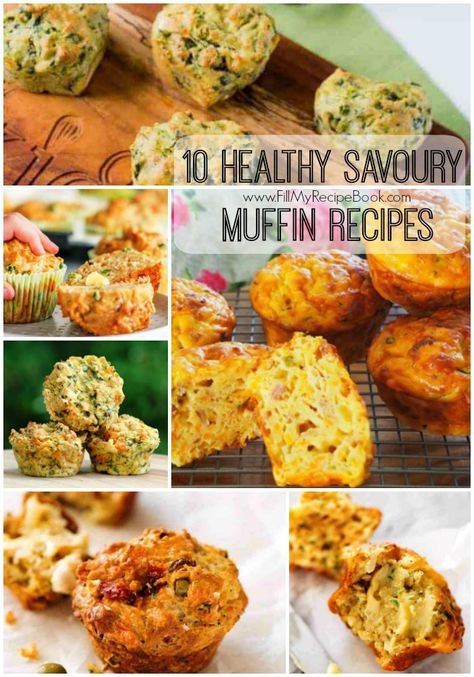 10 Healthy Savoury Muffin Recipes. Savory ham, corn, cheese and chives muffins Cheese-garlic-muffins Vegetable-savoury-muffins Gluten-free-savoury-pumpkin-spinach-and-feta-muffins-recipe   Cheese-bacon-muffins Zucchini-sweet-potato-savoury-muffins Spinach-fetta-and-pesto-muffins Savoury-muffins-wholemeal-pea-ham Savoury-cheddar-cornbread-muffins Fetta-salami-and-capsicum-savoury-muffins Easy Hashbrown Recipes, Healthy Savoury Muffins, Savoury Muffin, Homemade Pizza Recipe Easy, Nutella Muffin, Savory Muffins Recipes, Bacon Muffins, Muffins Blueberry, Savory Ham