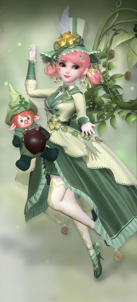 Clover Dress, Leprechaun Gold, Fantasy Style, Time Princess, St Pats, St Paddy, Happy St Patricks Day, Green Outfit, St Pattys