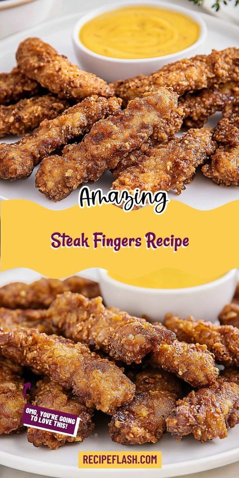 Want to impress your guests with an irresistible steak dish? This Steak Fingers Recipe offers a unique take on your classic steak dinner! Enjoy tender steak bites that are perfect for dipping and sharing. Make sure to save this recipe for a flavorful addition to your next gathering! Steak Strips Recipe, Steak Fingers Recipe, Steak Dinner Ideas Sides, Finger Steaks, Tender Steak Bites, Dinner Ideas Sides, Elk Steak, Steak Fingers, Steak Dinner Ideas