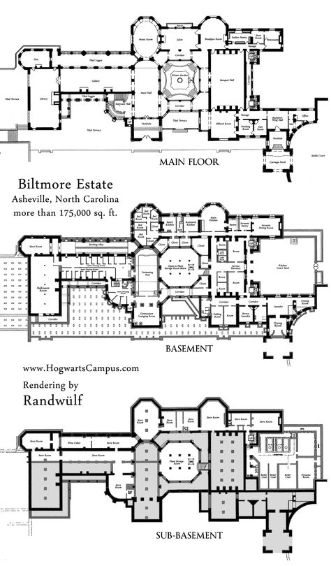 Biltmore Estate Mansion Floor Plan - lower 3 floors. We have the other three floors separately Palace Floor Plan, Unconventional Architecture, Castle Map, Property Layout, City Generator, Mansion Plans, Castle Floor Plan, Map Drawing, Hotel Floor Plan