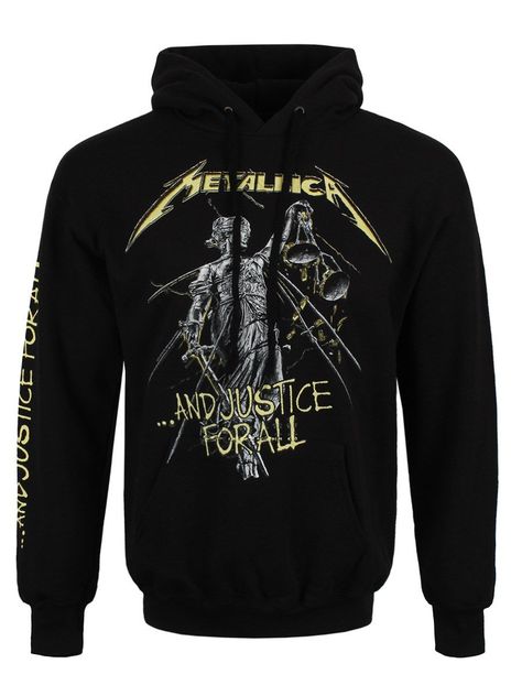 PRICES MAY VARY. 100% Cotton Lace Up closure Machine Wash Officially Licensed Metallica Merch Screen Printed Regular Fit Mens Sweatshirt Metallica Justice For All Tracks Mens Pullover Hoodie Black Metallica Hoodie, Heavy Metal Shirt, H&m Hoodie, Robert Trujillo, Ropa Aesthetic, And Justice For All, Band Hoodies, Thrifted Outfits, James Hetfield