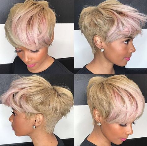 Black Haircut Styles, Pink Pixie, Cut Life, Short Sassy Hair, Sassy Hair, Short Women, Hairstyle Gallery, Penteado Cabelo Curto, Hair Crush