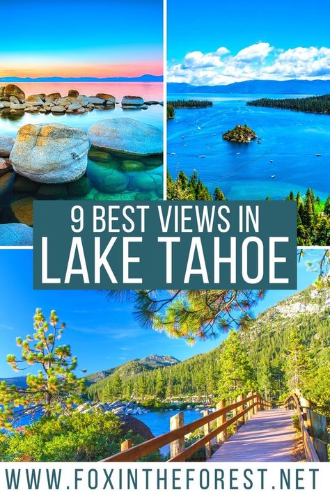 9 Best Views in Lake Tahoe + Secret Local Tips Lake Tahoe Hikes, Lake Tahoe Photography, Tahoe Photography, Lake Tahoe Hiking, Nevada Hiking, California Places To Visit, Tahoe Lake, Tahoe Trip, Lake Tahoe Vacation