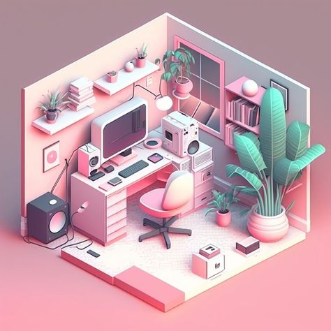 [object Object]... Blender Room 3d, Blender 3d Design, Blender 3d Room, 3d Blender Ideas, Blender Bedroom, Blender Ideas 3d, Blender Isometric, Blender 3d Inspiration, 3d Isometric Room