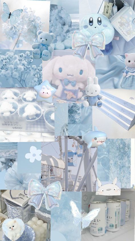 Cute Blue Preppy Wallpapers, Light Pastel Blue Aesthetic, Pastel Blue Aesthetic Wallpaper Collage, Blue Cottage Core Wallpaper, Soft Wallpaper Aesthetic Pastel Blue, Wallpapers Aesthetic Blue Pastel, Soft Cute Aesthetic Wallpaper, Cute Wallpapers Light Blue, Blue Core Aesthetic Wallpaper