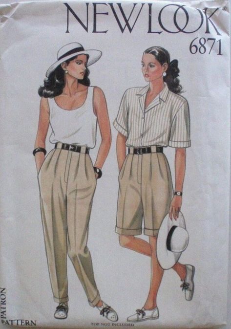 40s Women, 40s Mode, Shorts Sewing Pattern, Vintage Dress Patterns, Fashion Design Sketches, Sewing Pattern Sizes, Moda Vintage, 가을 패션, Mode Vintage