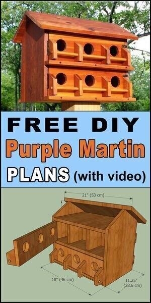 Martin House Plans, Purple Martin House Plans, Purple Martin Bird, Purple Martin Birdhouse, Martin Bird House, Martin Bird, Bird House Plans Free, Purple Martin House, Bird Feeder Plans