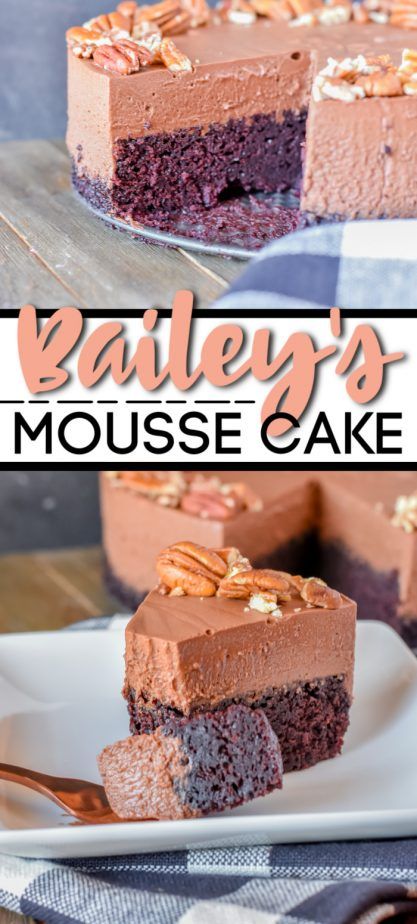 I needed some baking-therapy. And maybe a little chocolate. So I made this To. Die. For. Bailey's Mousse Cake. Yeah. That's right. So, so very good. #mousse #moussecake #baileyscake #boozycake Baileys Cake Recipes, Baileys Mousse Cake, Chocolate Coffee Mousse Cake, Baileys Hot Chocolate Cake Recipe, Bailey Mousse, Bailey’s Cheesecake Recipe, Simmering Pot, Baileys Cake, Baking Therapy