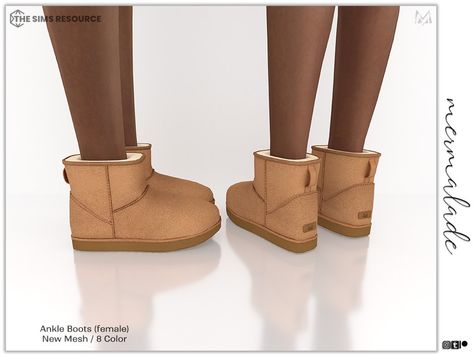 The Sims Resource - Ankle Boots S233 (Female) Female Sims, Mod Shoes, Sims 4 Challenges, Sims 4 Cc Kids Clothing, Muebles Sims 4 Cc, Cc Shoes, Sims 4 Cc Shoes, Free Sims 4, The Sims 4 Packs