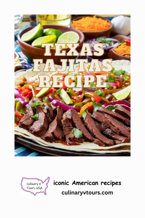 Unlock the flavors of Texas with this amazing Texas fajitas recipe! Learn how to make juicy skirt steak fajitas with fresh veggies and delicious toppings. Perfect for a Tex-Mex feast! #TexasFajitas #TexMex #Grilling #Recipes #Food Texas Fajitas Recipe, Steak Fajita Marinade, Skirt Steak Fajitas, Texas Steak, Fajita Seasoning Recipe, Pineapple Juice Recipes, Steak Fajita Recipe, Fajita Marinade, Sauteed Peppers And Onions