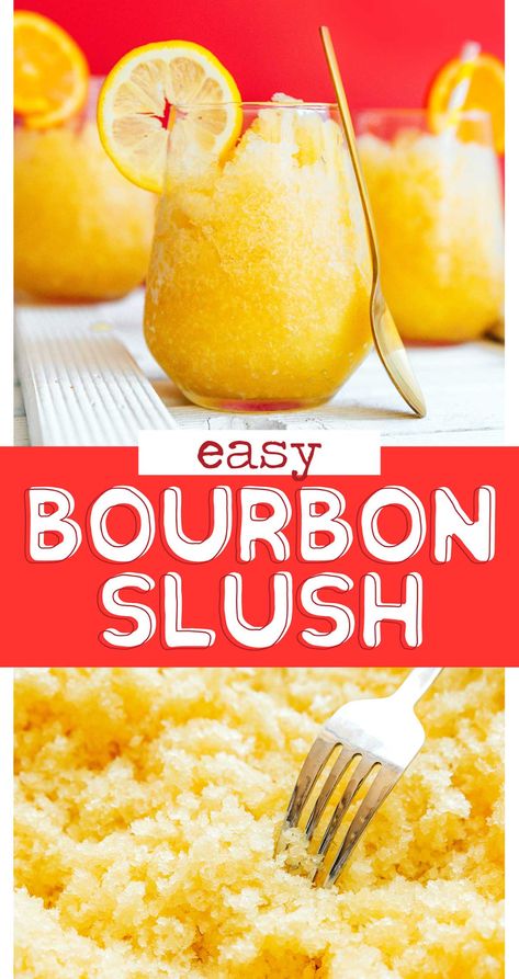 Bourbon Slush Recipe, Whiskey Slush, Bourbon Tea, Bourbon Slush, Yum Drinks, Best Bourbon, Slush Recipes, Healthy Budget, Homemade Snickers