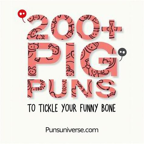 Get ready to snort with laughter! 🐖✨ Our collection of 200+ pig puns is sure to bring home the bacon in the comedy department. From squealing good jokes to oinking hilarious wordplay, this list will have you rolling in the mud with giggles! Don't hog the fun—share the joy with friends! #puns #funny #laughter #jokes #comedy #humor #piglovers Pig Jokes Hilarious, Funny Pig Sayings, Pig Quotes Funny, Friends Puns, Pig Jokes, Pig Kiss, Pickle Puns, Pig Puns, Pigs Quote