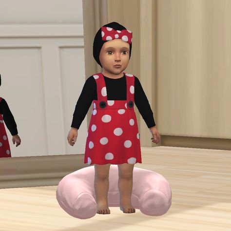 Sims 4 Minnie Mouse Cc, Sims 4 Infant Dress, Sims Infant, Infants Cc, Sims 4 Infant, Infant Cc, Infant Outfits, Ts4 Mods, Sims 4 Children