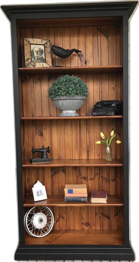 Two tone timber bookcase  Just Completed and ready for it's new home. Two Tone Bookcase, Refinished Bookshelf, New Home, Two Tone, Bookcase, New Homes, Quick Saves