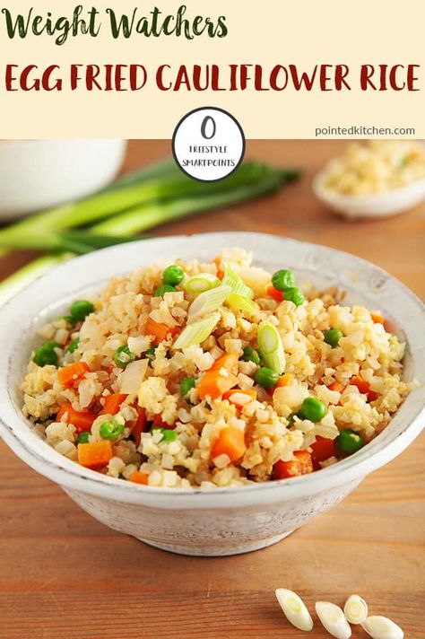 Rice With Egg, Chinese Fakeaway, Fried Cauliflower Rice, Weight Watchers Vegetarian, Weight Watchers Casserole, Sweet And Sour Chicken, Cauliflower Rice Recipes, Weight Watchers Chicken, Weight Watcher Dinners