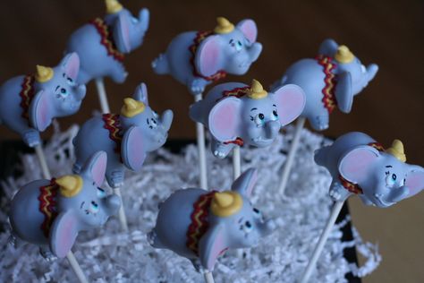 Dumbo the Flying Elephant Cake Pops Elephant Cake Pops, Dumbo The Flying Elephant, Flying Elephant, Baby Mine, I Am Amazing, Cake Balls, Round Cakes, Baby Cake, Truffles