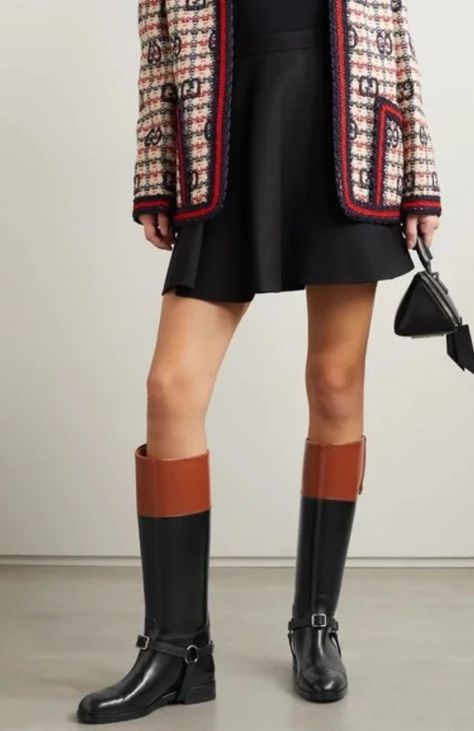 Gucci Boot, Riding Boots Fashion, Leather Knee Boots, Equestrian Boots, Boots Outfit, Mr Porter, Net A Porter, Knee High Boots, Riding Boots