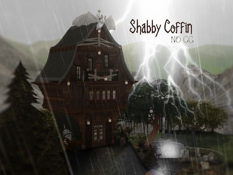 The Sims Resource - Shabby Coffin Sims 4 Coffin Cc, Coffin Bed, Herbal Witch, Mushroom House, Witch House, Island Living, Sims Community, Outdoor Retreat, Electronic Art