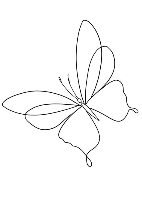 Metal Wreath Ideas, Butterfly Drawing Outline, Outline Butterfly, Butterfly Line Drawing, Butterfly Line Art, Butterfly Tattoo Stencil, Butterfly Outline, Flower Pattern Drawing, Line Art Flowers