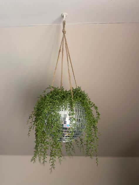 Fake Plant Ideas For Bedroom, Fake Flower Ideas Decor, Cute Hanging Plants, Bedroom Hanging Plants, Room Fake Plants, Hanging Plants Aesthetic, Fake Plants In Bedroom, Fake Plant Hanging, Fake Plants Aesthetic