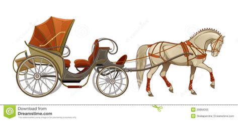 Horse carriage stock vector. Illustration of elegance - 29368065 Horse Head Tattoo, Horse Cartoon, Horse Cart, Carriage Driving, Horse Wedding, Head Tattoo, Baby Shower Vintage, English Horse, Horse And Buggy